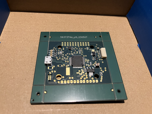 Another view of the PCB fresh from factory